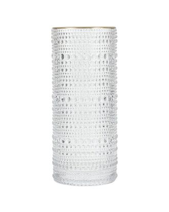 Fortessa Set Of 6 Jupiter Glass Gold Rim Collins/High Ball Glasses