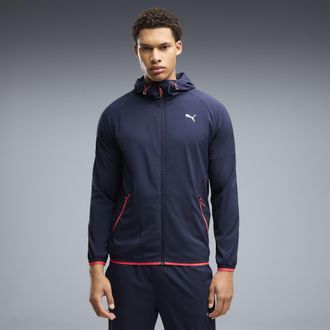 Puma Giacca con zip in tessuto PWRTRAIN da uomo, Abbigliamento, Blu, 3XL