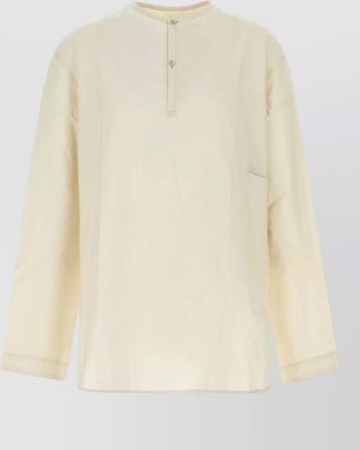 Christophe Lemaire poplin vareuse shirt long sleeves pocket