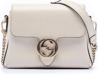 Gucci Pre-owned Gucci Small Dollar Calfskin Interlocking G Crossbody 607720 527066