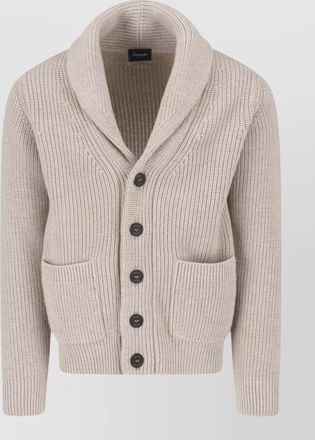 Drumohr merino wool crewneck jacket