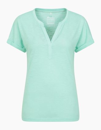 Mountain Warehouse Womens Mountain Warehouse Womens/Ladies Skye Slub Quick Dry T-Shirt - Green - Size: 16