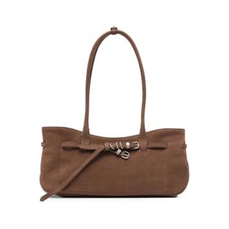Marge Sherwood Buckle-Detail Shoulder Bag - female - Marge Sherwood - Shoulder Bags - Brown - ONE SIZE - Bags