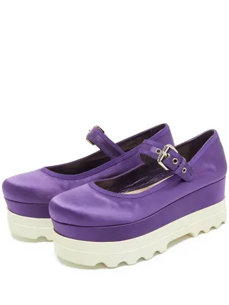 Miu Miu Mary Jane platform pumps - Purple