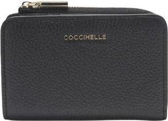 Coccinelle Metallic Small - Dames - Portefeuilles - Zwart - ONE Size - Leer - Accessoires