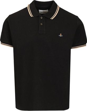 Vivienne Westwood Orb-embroidered Tipped Polo Shirt