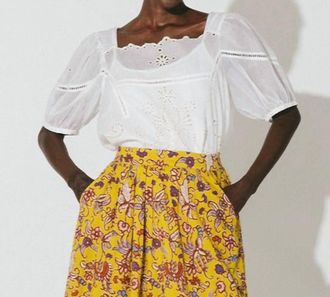 Cleobella Womens Maribel Blouse In Ivory