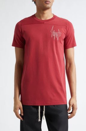 Moncler x Rick Owens Girder Cotton T-Shirt in Red at Nordstrom, Size X-Large