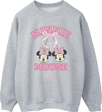 Disney Dames/Dames Cherry Club Minnie Mouse Sweatshirt (Sportgrijs)