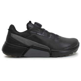 Ecco Ecco Golf Biom H4 108613 Leather Womens Comfort Trainers - Black Magnet Black - Size:UK 5-5.5
