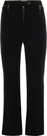 Elisabetta Franchi Tailored Black Trousers With Flared Leg