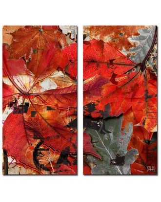 Ready2HangArt Ready2hangart Fall Ink Xix Wrapped Canvas Wall Art By Tristan Scott