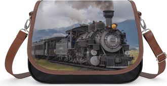 Generic Steam Locomotive Train Fashion Womens Crossbody Bags Novelty Handbag Shoulder Bag Purse