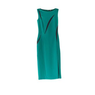 Just Cavalli Tubino Smanicato Graffio - Dames - Casual kleedjes - Groen - M - Kleedjes