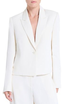 TWP Sawyer Boxy Crop Blazer in Bone at Nordstrom, Size X-Small