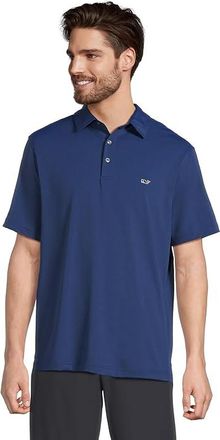 Vineyard Vines Solid Sankaty Polo Mens Clothing Blue Depth : 2XL, Polyester/Spandex