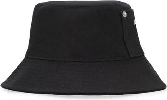A.P.C. Black Textured Bucket Hat