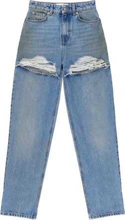 Area Pantaloni con frange - Blu