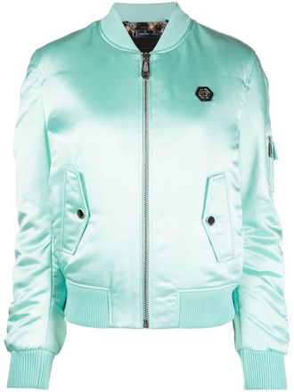 Philipp Plein Oversized bomberjack - Blauw