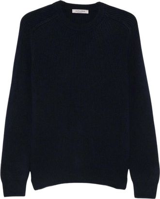 La Fileria Maglia in Cashmere - - Knitwear - Uomo - Blu - 2XL