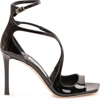 Jimmy Choo London Black Ankle Strap Heels