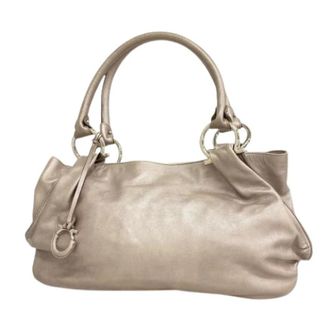 Ferragamo Pre-owned Shoulder Bags, female, Gray, Size: ONE SIZE Pre-owned Shoulder Bag