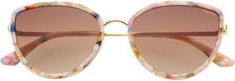 Freyrs Eyewear Luna Cat Eye Sunglasses in Rose Tortoise at Nordstrom
