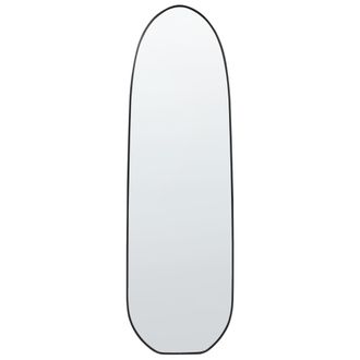 Beliani Beliani - Espejo Moderno De Pared Marco Met&aacute;lico De Aluminio Forma Irregular Con Ganchos Negro Darnets