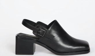Intentionally blank Womens Marty2 Mules In Black Leather