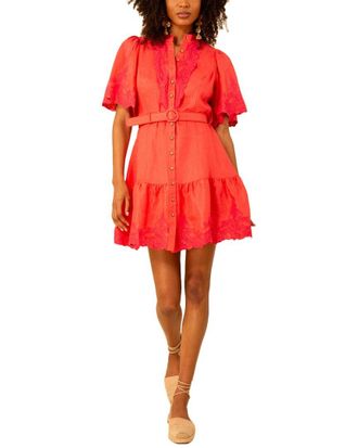 Hale Bob Haven Linen Short Dress