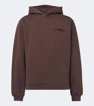 Jacquemus Logo cotton fleece hoodie