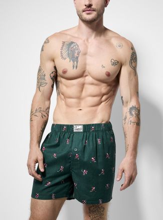 Le 31 Mens Soft flannel boxer Organic cotton & recycled cotton Christmas Collection
