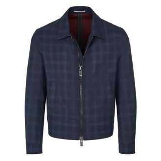 Pal Zileri Checked Light Jacket - Heren - Jassen - Blauw - Maat: S
