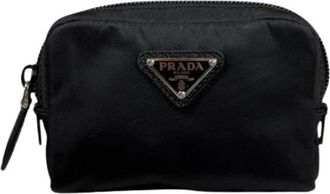 Prada Pre-owned Bags, unisex, Black, Size: ONE SIZE Pre-owned Pouch