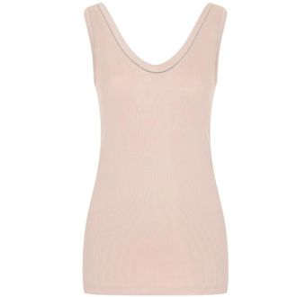 Brunello Cucinelli Mujer, Camisetas, Beige, Talla: L