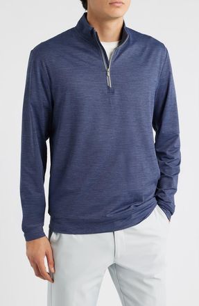 Johnnie-O Kanan Quarter Zip Pullover in Navy at Nordstrom, Size Xx-Large