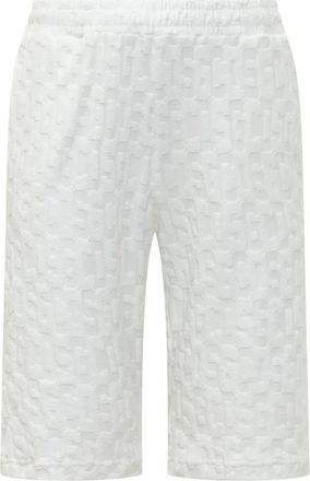 GCDS Monogram Shorts - Heren - Korte Broeken - Wit - M - Korte Broeken