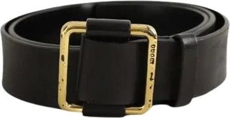 Gucci Pre-owned Belts, female, Black, Size: ONE SIZE Pre-owned Leather Belt