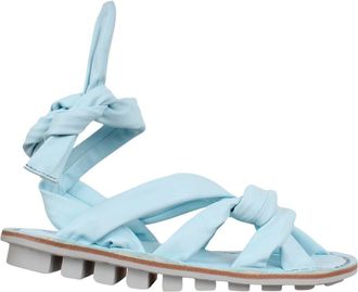 Trippen Open Sandaal met Geweven Bandjes - Dames - Sandalen - Blauw - 37 EU - Leer - Schoenen
