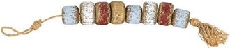 Foreside Home And Garden Irving Red White & Blue Beaded Wood & Jute Distressed Tassel 20 in Brown at Nordstrom