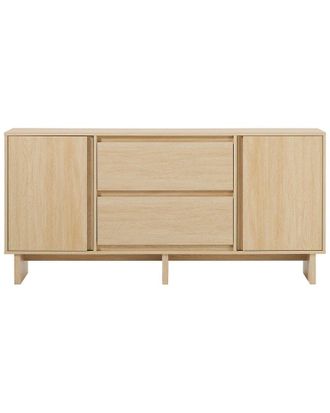 Walker Edison 63In Scandi Sideboard With Beveled Drawers