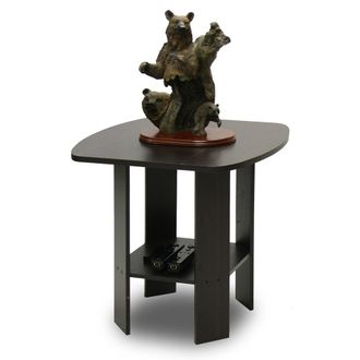 Furinno Simple Design End/SideTable, Espresso