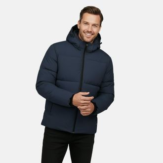 Cars Jeans Steppjacke CARS JEANS COSEY, Herren, Gr. L, navy, Web, Obermaterial: 100% Polyester, unifarben, normal, Rippb&uuml;ndchen, Jacken Steppjacke