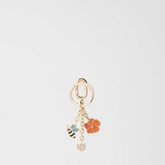 Furla Crystal Portachiavi Color Gold Oro Metallo + Smalto Donna