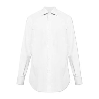 Brioni Formal Shirts, male, White, Size: 5XL Cufflink Shirt