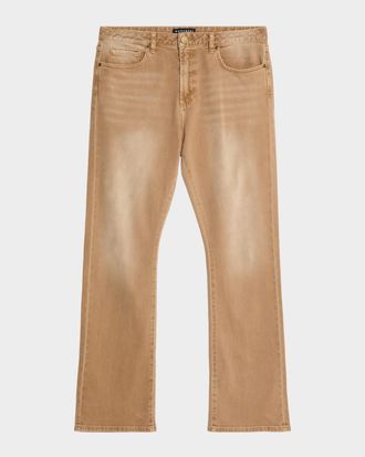 Monfrere Men & apos;s Clint Slim Faded Bootcut Jeans