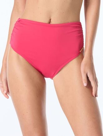 Vince Camuto Convertible High Waist Bikini Bottom in Geranium at Nordstrom, Size X-Small