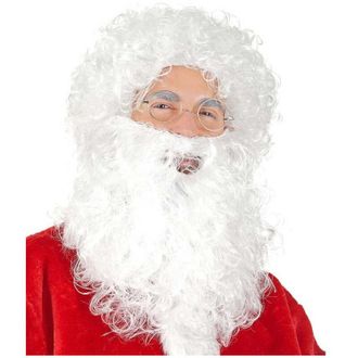 Trade Shop Trade Shop - Barba Con Peluca Blanca De Santa Claus Para El Vestido De Santa Claus