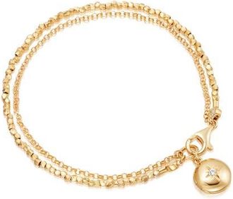 Astley Clarke Gold Biography Locket Bracelet at Nordstrom