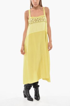 Maison Margiela MM1 MM10 Flared Dress with Sangallo Detail Maison Margiela